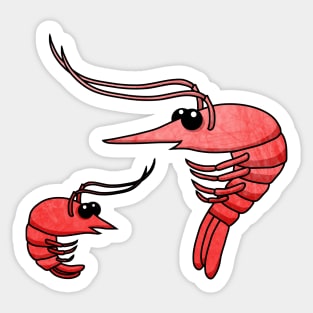 Cute Shrimps Sticker